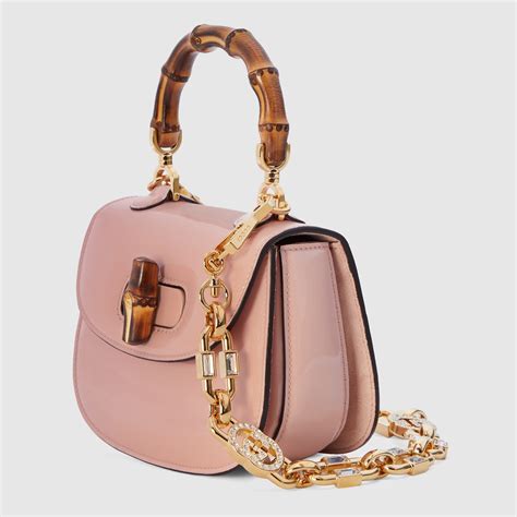 gucci light pink leather bamboo turnlock tote|Gucci bamboo 1947 bag.